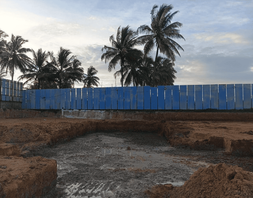 Pocket excavation for footing: Work in progress (WIP)